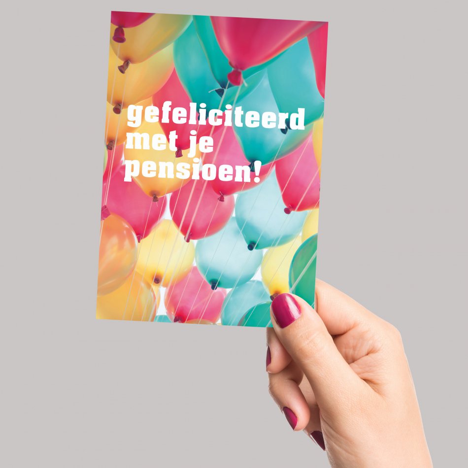 Pensioen Gefeliciteerd met je pensioen ballonnen
