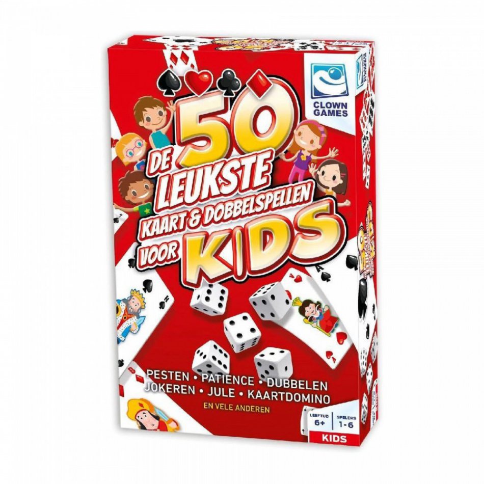 Kids 50 Kaart&Dobbel Spellen