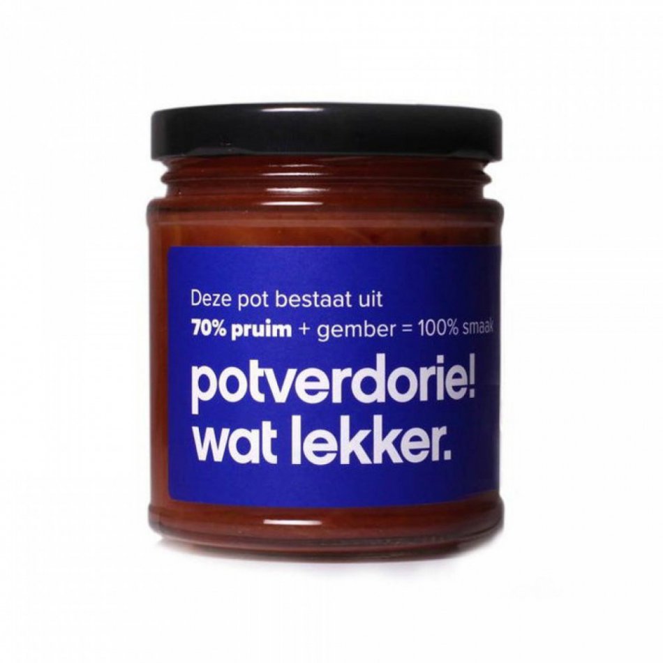 Potverdorie! Pruimen-gemberspread, 210 ml