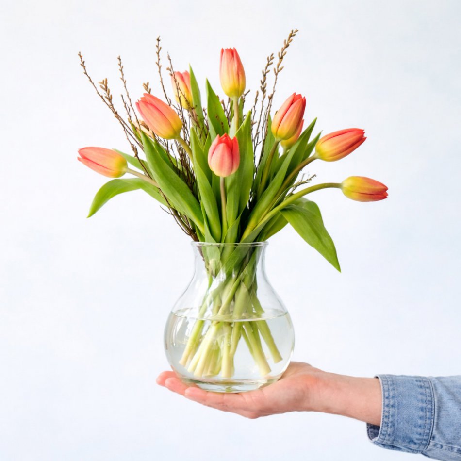 Tulpen Oranje brievenbus